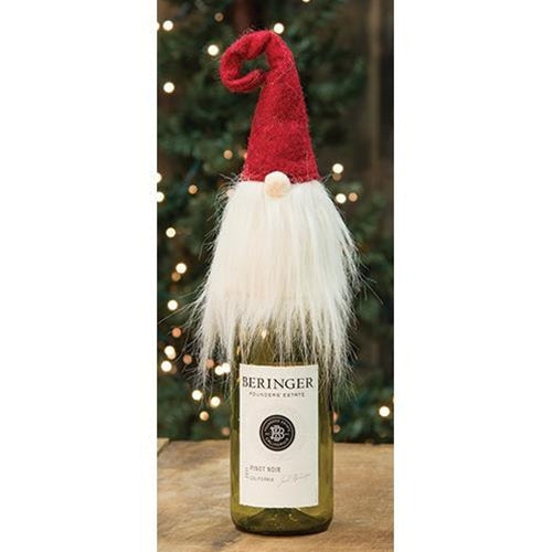 Red/White Gnome Wine Bottle Topper