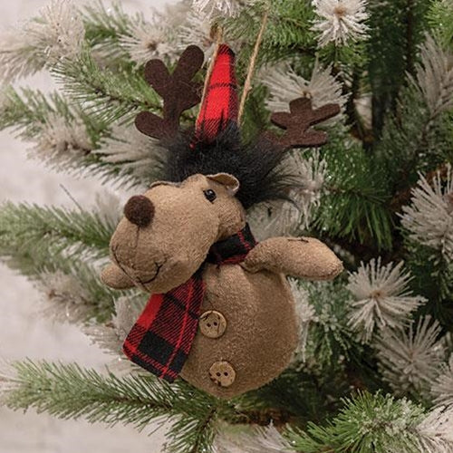 Plush Moose Ornament