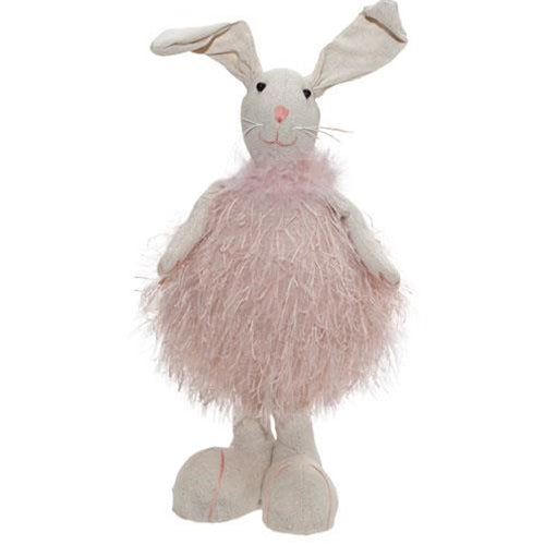 Fuzzy Pink Standing Bunny