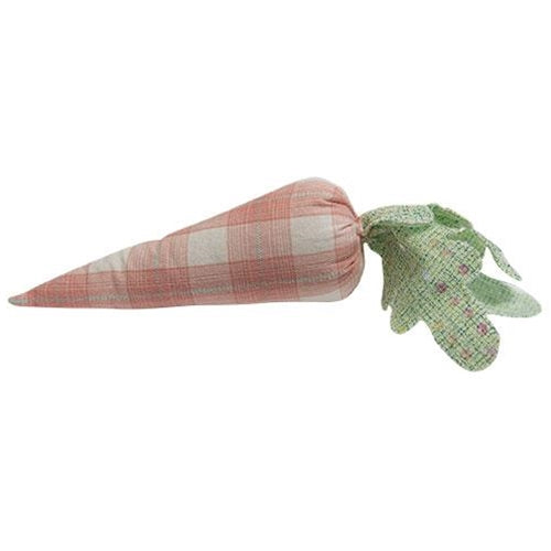 Fabric Pink Plaid Carrot