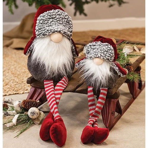 Lg Dangle Leg Santa Gnome