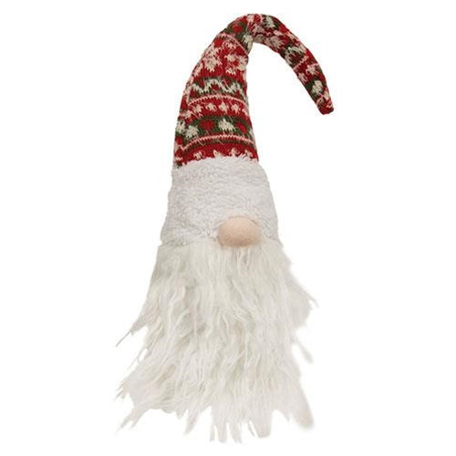 Nordic Sweater Fuzzy Hat Gnome Sitter