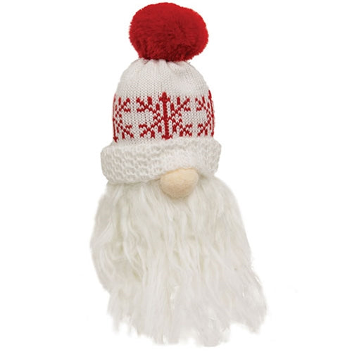 *Red & White Snowflake Beanie Gnome