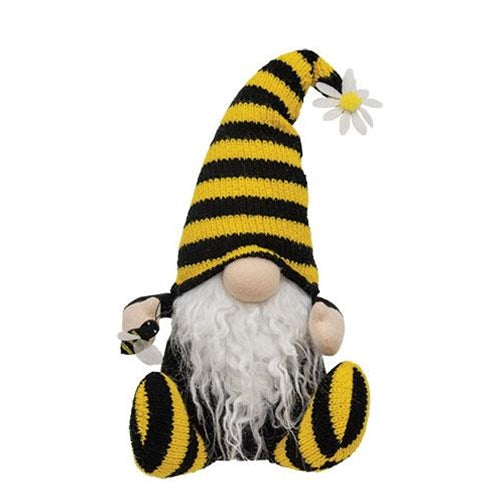 Bee Happy Sitting Gnome