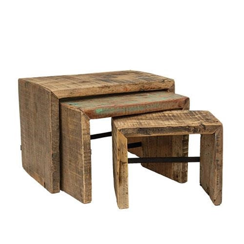3/Set Reclaimed Wood Nesting Risers – Primitive Renditions
