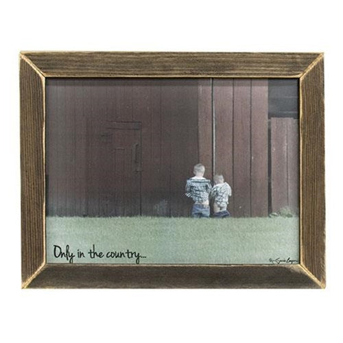 Only in the Country Framed Print