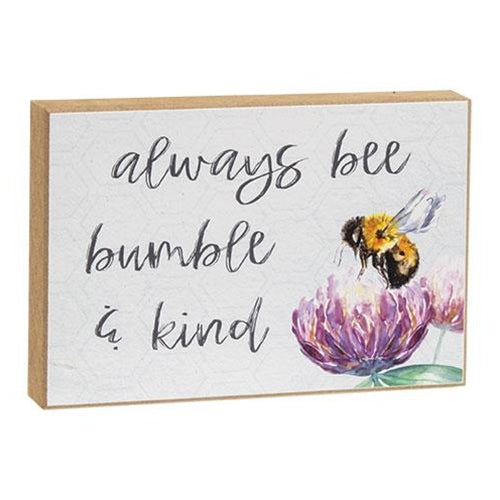 Bee Bumble & Kind Block