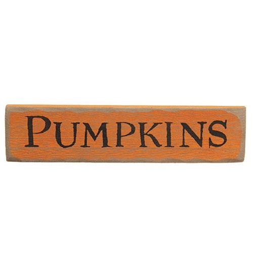 Pumpkins Distressed Barnwood Sign