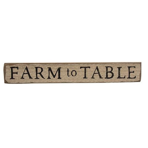 Farm to Table Distressed Barnwood Sign
