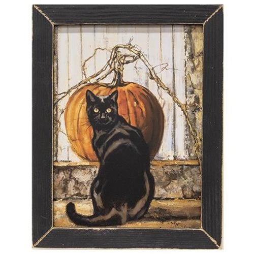 Black Cat Framed Print 12x16
