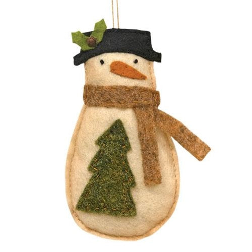 Felt Snowman w/ Tree Ornament