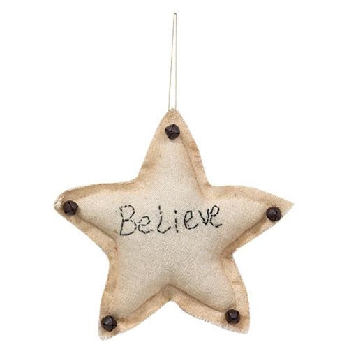 Believe Star Ornament