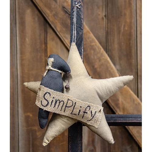 Simplify Star With Crow Ornament