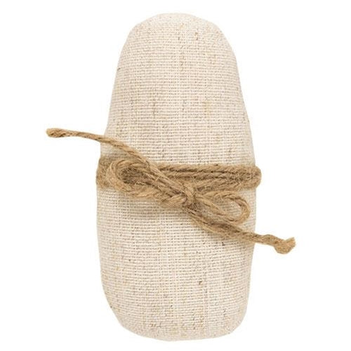 Small Ivory Egg With Jute Bow