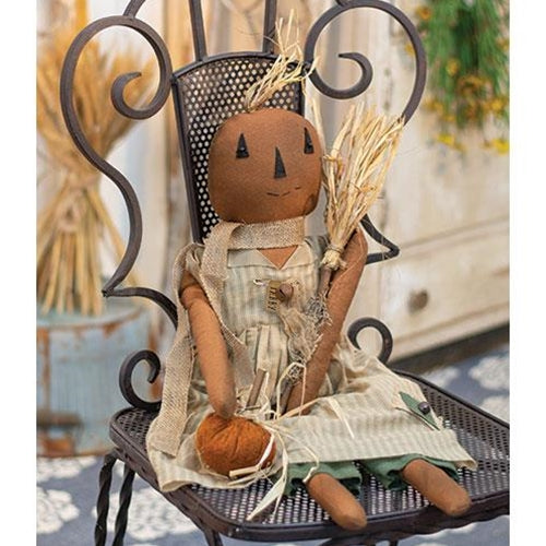 Tabby Pumpkin Girl Doll