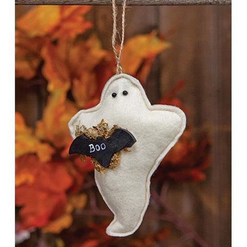 Felt Boo Bat Ghost Ornament