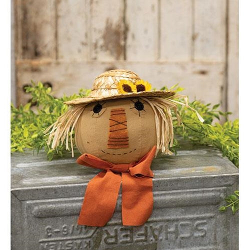Fall Scarecrow Head Ornament