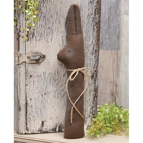 Primitive Chocolate Peeking Bunny