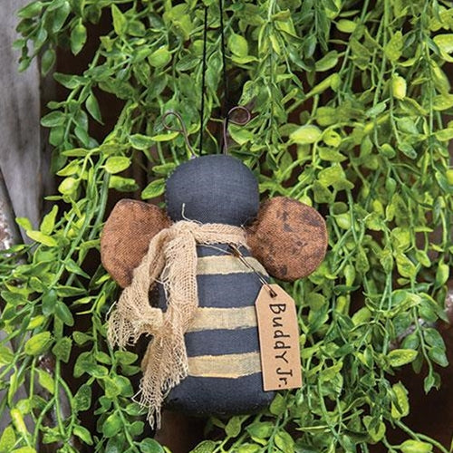 Primitive Stuffed Buddy Jr. Bee Ornament
