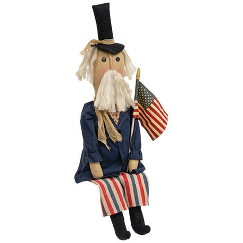Uncle Sam w/American Flag Doll