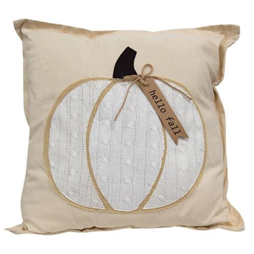 Hello Fall Pumpkin Pillow