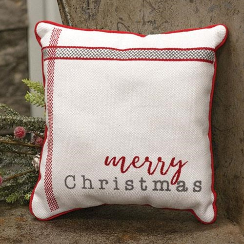 Merry Christmas Canvas Pillow