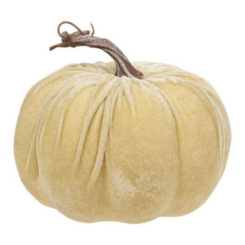 Cream Velvet Pumpkin 6.5"