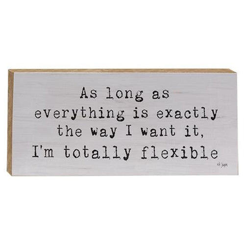 I'm Totally Flexible Block