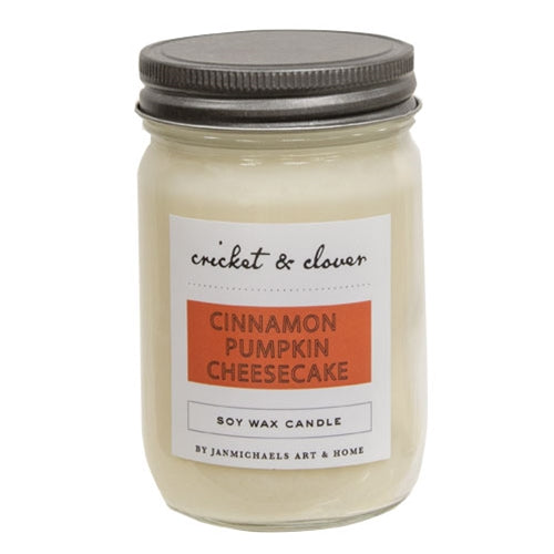 Cinnamon Pumpkin Cheesecake Soy Mason Candle
