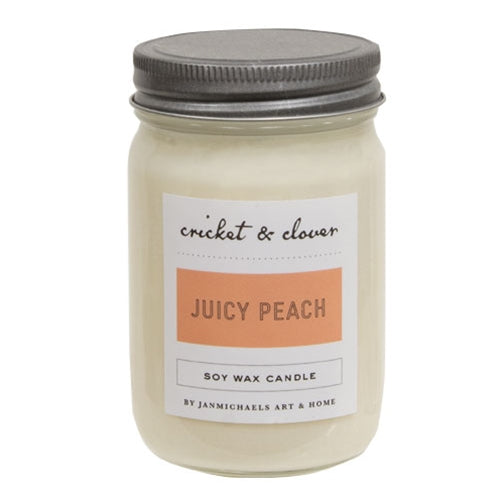 Juicy Peach Soy Mason Candle