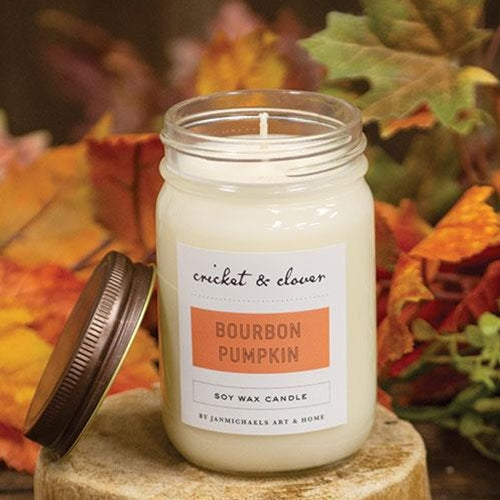 Bourbon Pumpkin Soy Jar Candle 12 oz