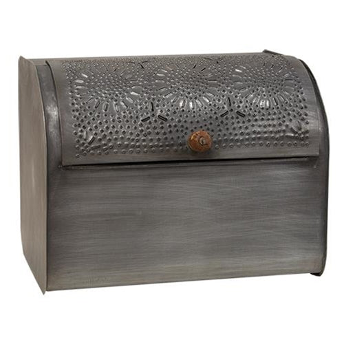 Antiqued Tin Bread Box