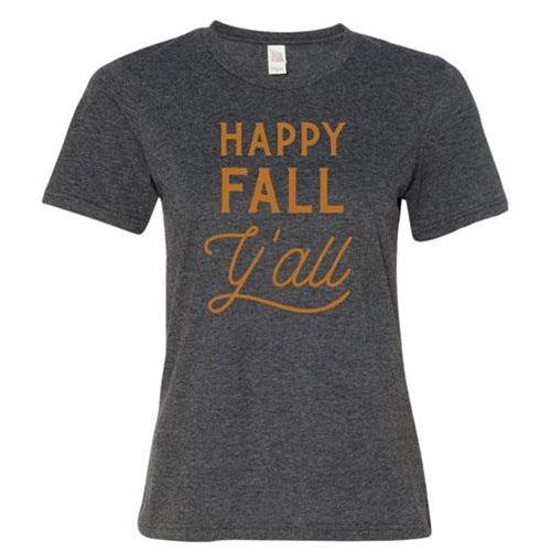 Happy Fall Y'all T-Shirt Medium