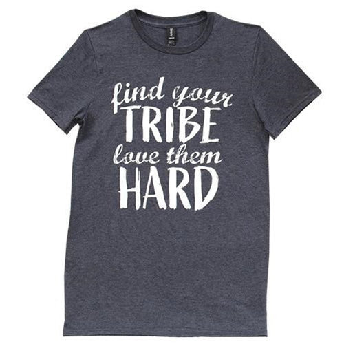 *Find Your Tribe T-Shirt Heather Dark Gray XXL