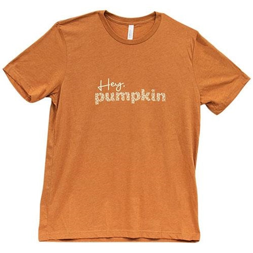 Hey Pumpkin T-Shirt Heather Autumn Large