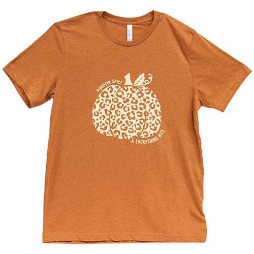 Pumpkin Spice Everything Nice T-Shirt Heather Autumn Small