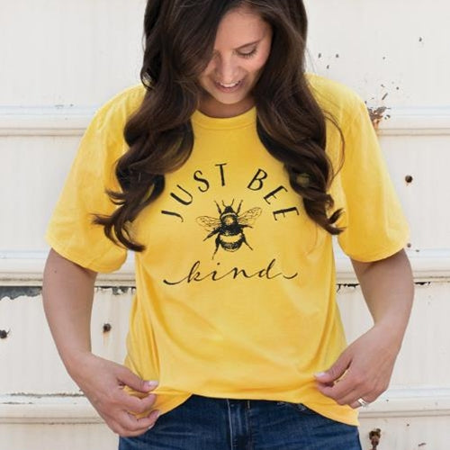 Just Bee Kind T-Shirt Yellow  Medium