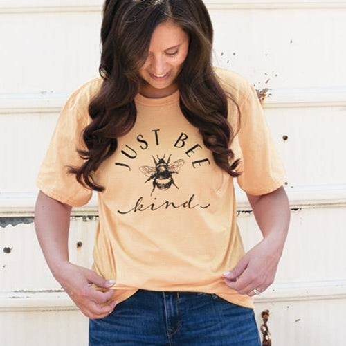 Just Bee Kind T-Shirt Yellow Large