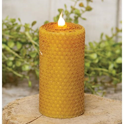 Wrapped Honeycomb LED Pillar 2" x 4"