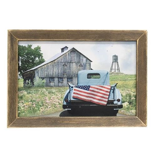 American Tailgating Framed Print