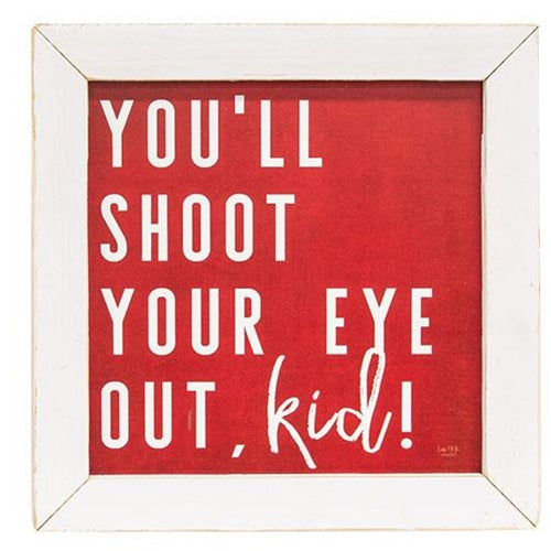 Shoot Your Eye Out Framed Print