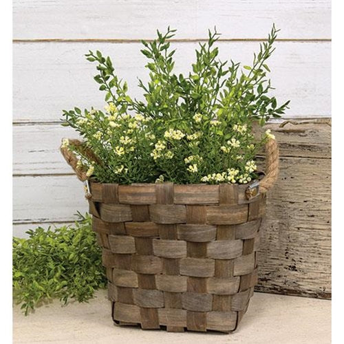 Tobacco Gathering Basket With Jute Handles