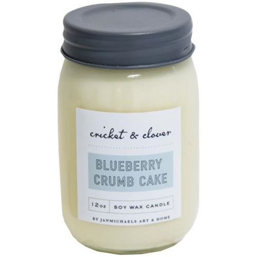 Blueberry Crumb Cake Jar Candle 12 oz