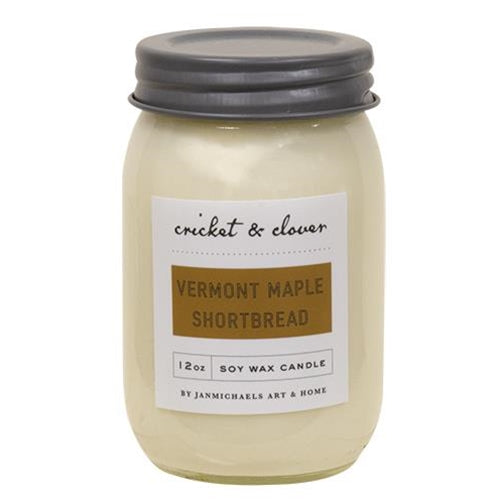 Vermont Maple Shortbread Jar Candle 12oz