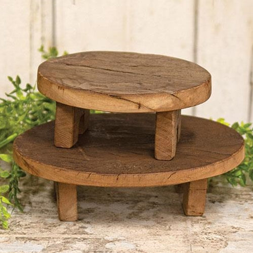 2/Set Wooden Oval Risers
