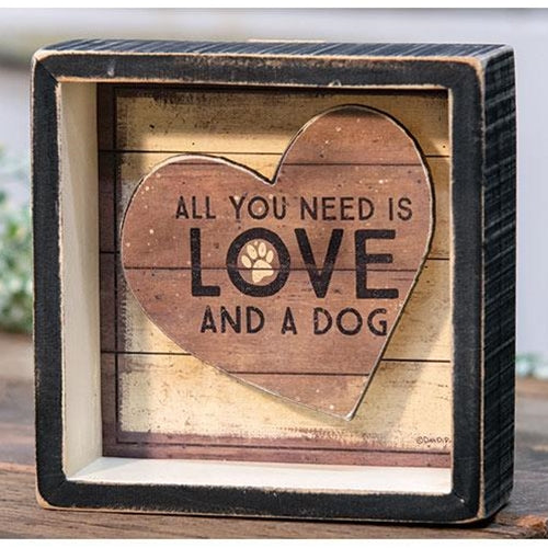 Love and a Dog Shadowbox
