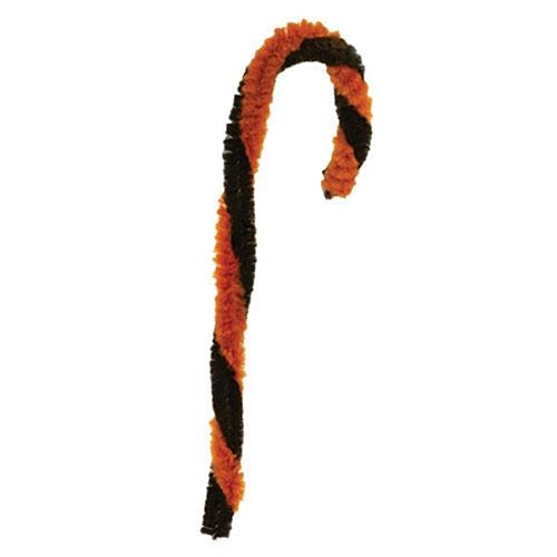 12/Set Chenille Halloween Candy Canes