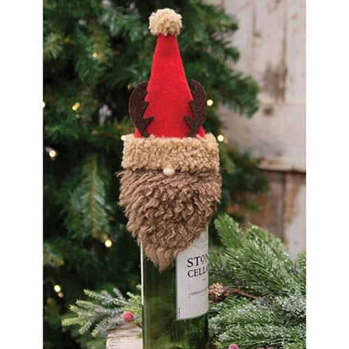 Reindeer Gnome Bottle Topper