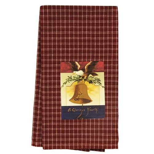 A Glorious Fourth Liberty Bell Dish Towel