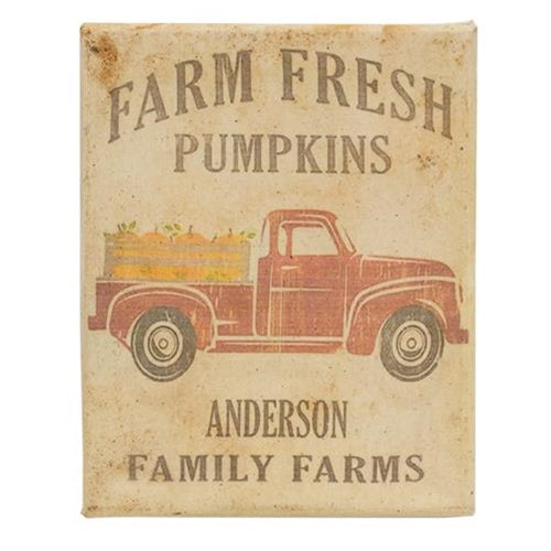 Anderson Family Farms Truck Beeswax Dipped Canvas